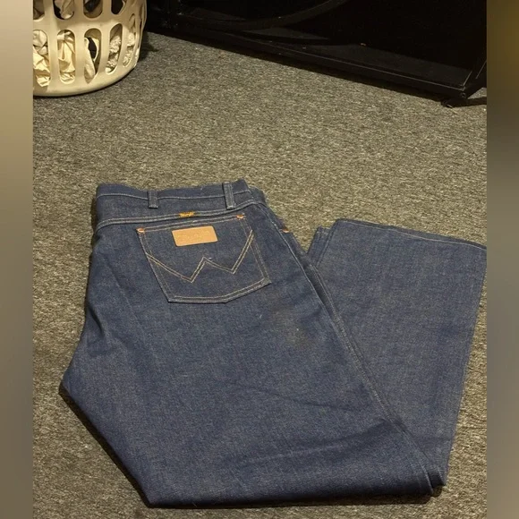 Wrangler Blue Bootcut Jeans with Rigid Denim - NWOT - Picture 11 of 12